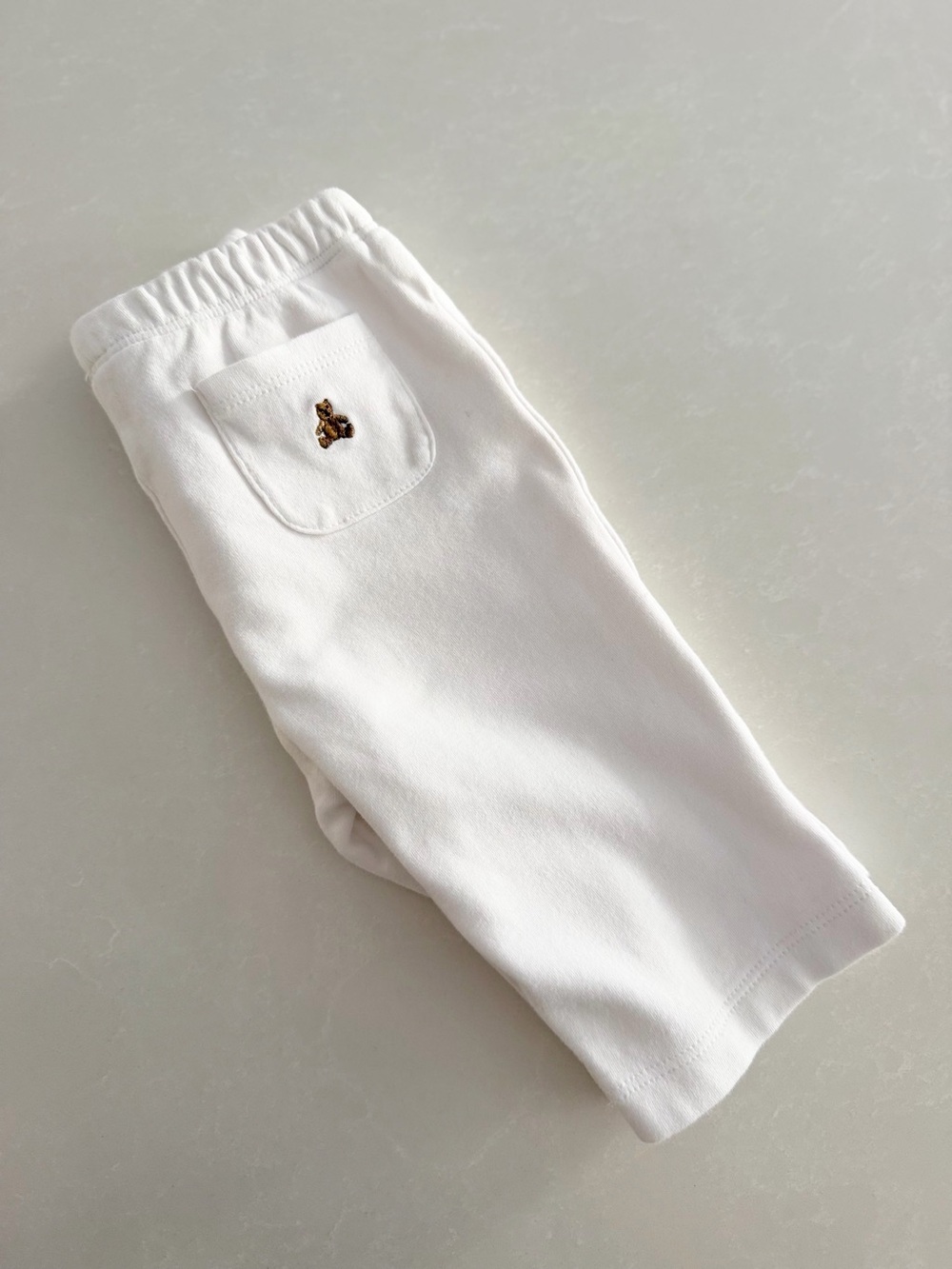 Baby Gap White Brannan Bear Pants • Size 3-6M